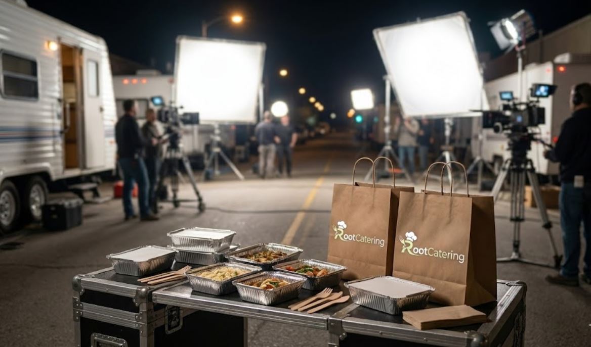 Вкусный перерыв на съемочной площадке!